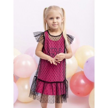 Платье для девочки, рост 140 см, цвет мультиколор-1