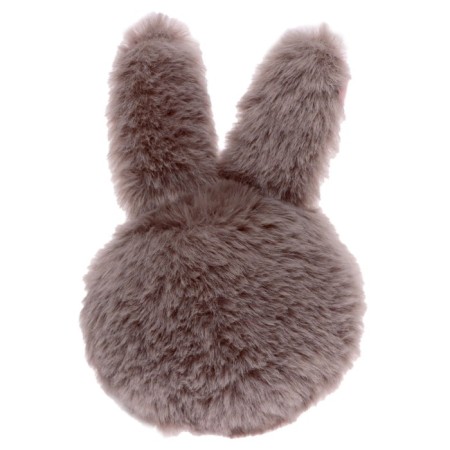 Soft toy-cords "Bunny", gray color, 14 cm-2