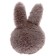 Soft toy-cords "Bunny", gray color, 14 cm
