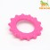 Chewing toy "Ring with spikes", tpr, 8.5 cm, pink