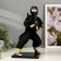 Collectible doll "Black ninja with a sword" 25x12.5x12.5 cm