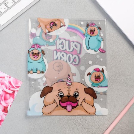 Pug’s notebook cover, 34.7 x 21.1 cm-2