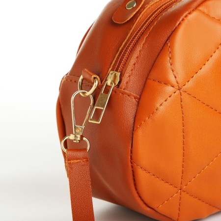 Bag Cross-Bodi with a zipper, the color is red-4