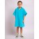 Children's robe, height 98 cm, turquoise color