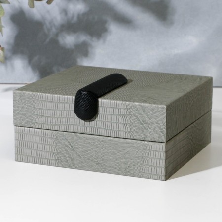 The casket for jewelry "Classic" eco -leather, set 2 pcs.-8