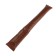 A car pillow between the seat and the armrest, brown