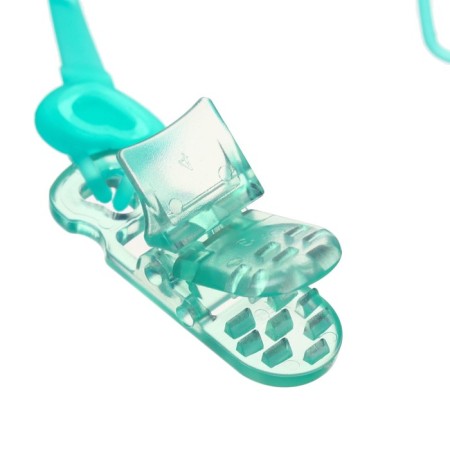 Holder for the nipple - dummy "heart", silicone, turquoise color-4