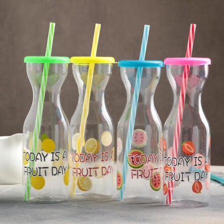 Bottle "Citrus Boom", 450 ml, with a tube, color mix-5