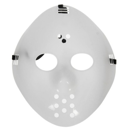 Mask plastic "Friday 13", white color