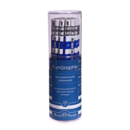 Mechanical zangi -2.0 mm Fungraphix “Morskaya”, NV, hexagonal, plastic case, with a sharpener-9