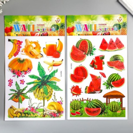Plastic sticker multi -layer "crop" mix 44x25 cm