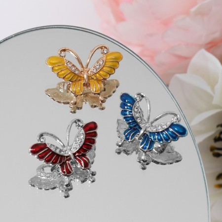Brooch "Outdoor butterfly" mini, color mix (indivisible packing 12 pcs., Price per pcs.)-1