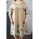 Female dress, size 52, beige color