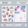 Stickers Paper "Crystals" set 2 sheets 20x15 cm