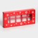 New Year. Box for 10 sweets "Snowflakes", 9.8 x 22 x 3.5 cm, confectionery packaging