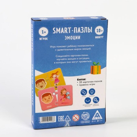 Board game "Smart Puzzles. Emotions ", 20 cards-5