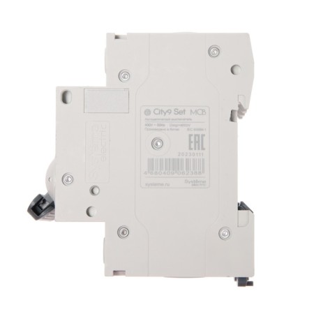 The circuit breaker SE CITY9 SET, C, 10 A, 3P, 4.5 KA, 400 V-3