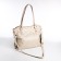 Zipper bag with lightning, beige color