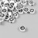 Beads for creativity Plastic "English Bukva in a circle" White on a black set 20 grams 0.6x1x1 cm