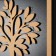 Keywood tree "tree" black, mirror 6x22.3x29.5 cm