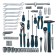 Tool set GROSS 14156, 76 items, 120 teeth, CRV 1/4 ", 1/2"