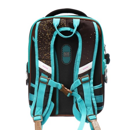 Frame backpack 35 x 26 x 14 cm, Across HK22, filling: bag, pencil case, blue HK22-9-4