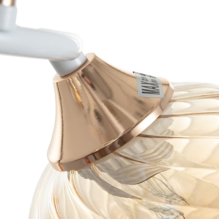 Galina chandelier 5x60W E27 white/gold 54x54x24cm-6