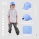Baby cap for the boy Take it Easy, Blue color, rr 52-54, 5-7 years old