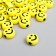 Beads for creativity Plastic "Yellow Smile" Circle set 20 g 0.5x1x1 cm