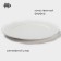 Porcelain plate Magistro "Study", D = 20 cm, white color