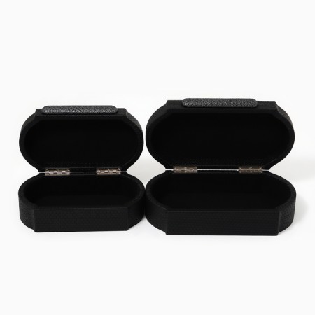 Black Pattern jewelry box for jewelry, set of 2 pcs.-6