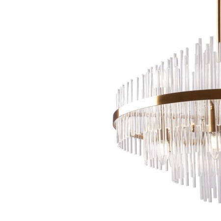 Suspended lamp Freya Fr5216PL-09BS Agora, 600x600x660 mm, E14, 9x60W, brass color-2