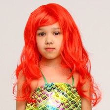 The wig of the mermaids is red, length 60 cm