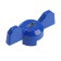 Balm-butch for the ball valve Zein, reinforced, 1/2 "-3/4", blue