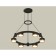 Suspended Ambrella Light, XR92051102, GX53 LED 12 W, Black sand color, yellow gold