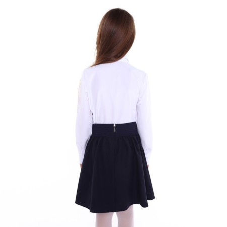 School blouse for girls, white color, height 146 cm-3