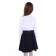 School blouse for girls, white color, height 146 cm
