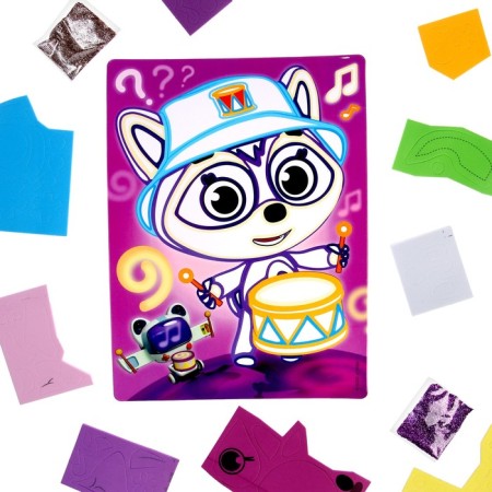 Set 3 B1 "Raccoon" "Sounds of music" Application (sand, EVA)-1