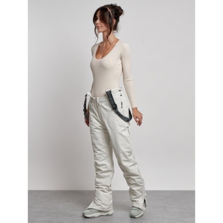 Semi -combinezone female ski insulated, size 46, white color-15