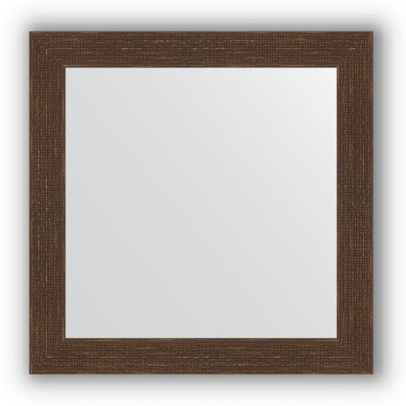 Mirror in the baguette frame - mosaic Antique copper 70 mm, 66 x 66 cm, evoForm
