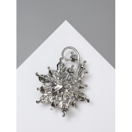 Brooch "Flower" Fabulous, color in silver-2
