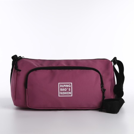 Youth bag with zipper, lilac color-1