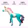 Figure "World of Fantasy: azure foal-unicoride with a colored mane"