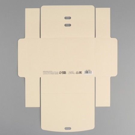 Gift folding box, packaging, "beige", 16.5 x 12.5 x 5 cm, without tape-6