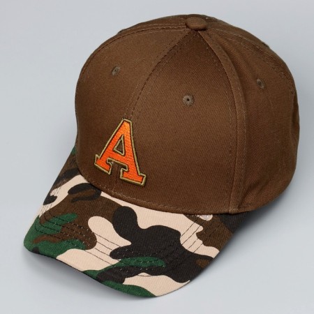 Baby cap for the boy “A”, brown color, rr 52-54, 5-7 years old-6