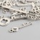 Pendants "keys" color silver set 13 pcs 16-46 mm