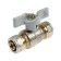 Ball crane "STM" Standard, 16 x 16 mm, tsang/tsang, butterfly
