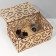 Universal casket for trifles "lace" 20 × 14 × 9.5 cm, plywood, beige color