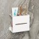 Holder for dental brushes "Loft Art", 13 × 7.5 cm, white color