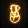 Neon figure "Snowman", 38 × 54 cm, 336 LED, 220 V, glow warm white